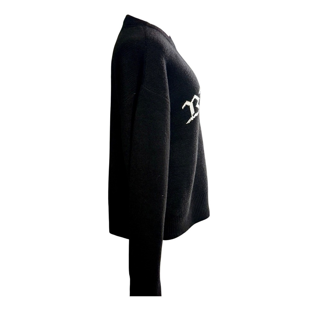 Brooklyn Knit Sweater Black & White Streetwear New York NY Minimalist City Core - Picture 6 of 7